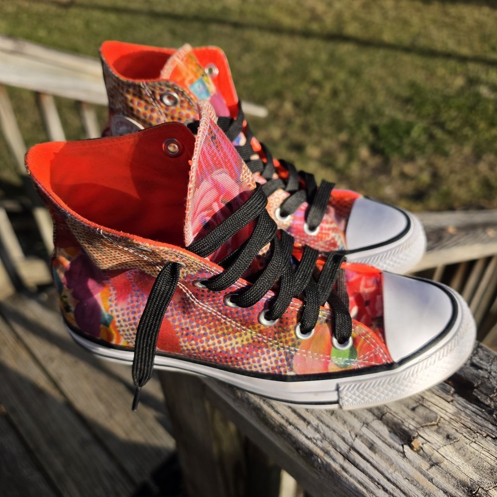 Converse Chuck Taylor All Star Digital Floral Hi Top Size 7‎ Womens 5 Mens